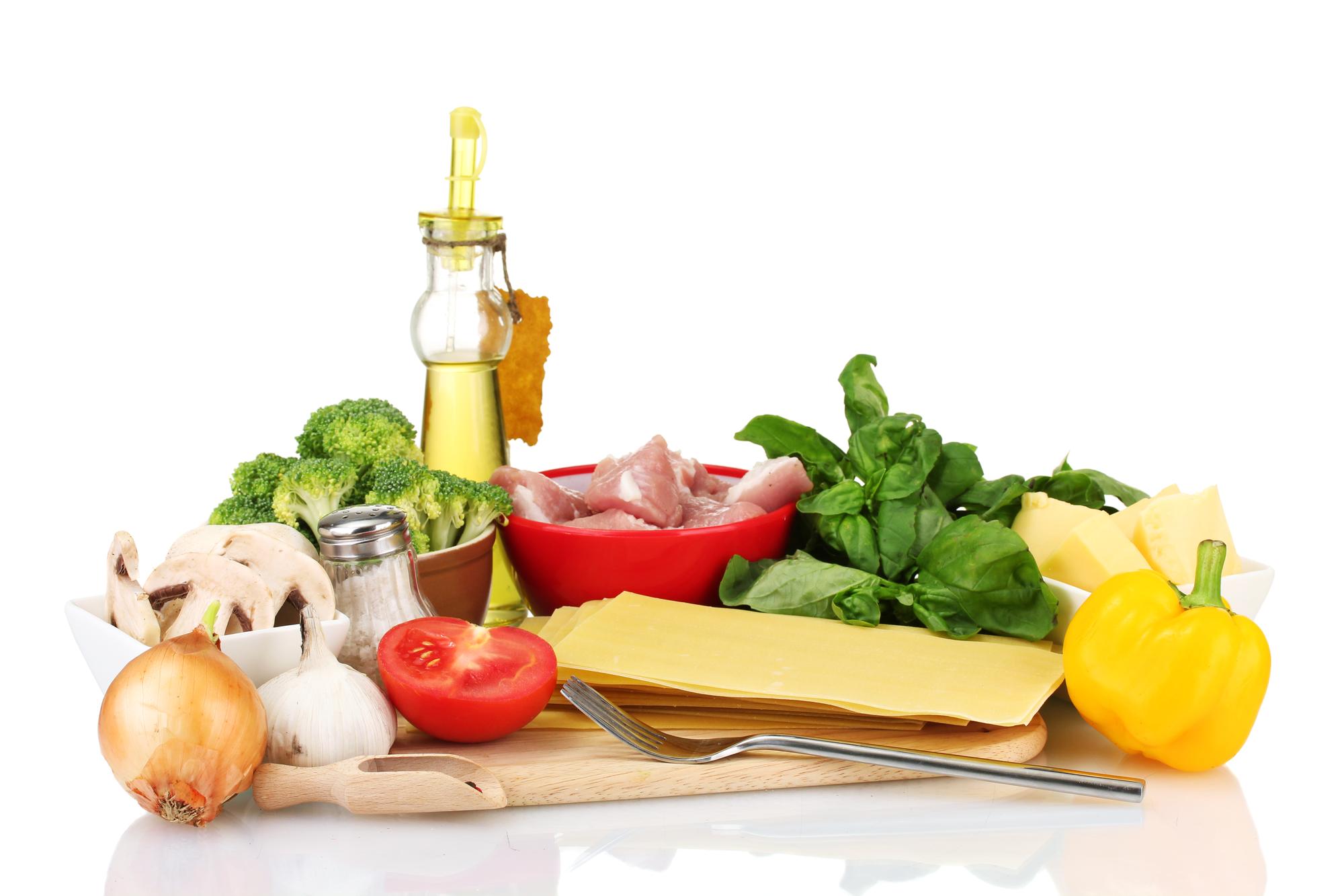 Ingrediente locale e strumenti da cucina